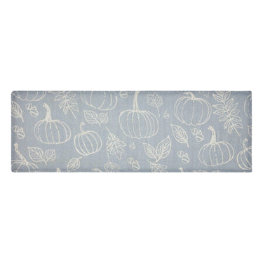 Silhouette Pumpkin Grey Runner 12x36 - The Fox Decor